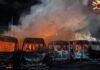 22 scuolabus incendiati a Ostiense